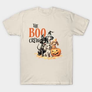 The Boo Crew Vintage Halloween Dogs T-Shirt